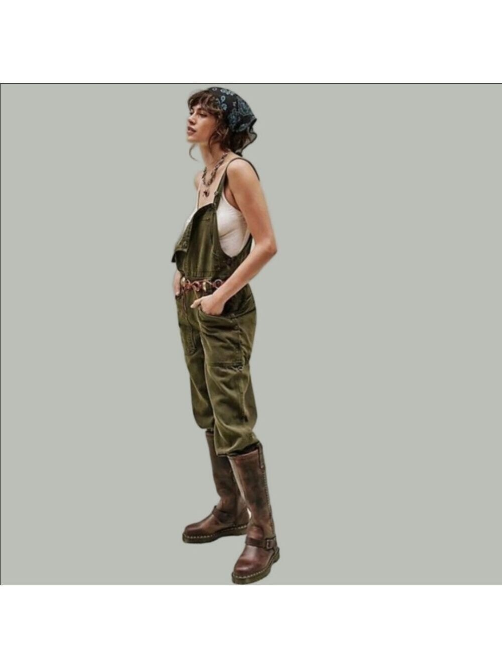 We The Free Just In Time Overalls/Army Green
